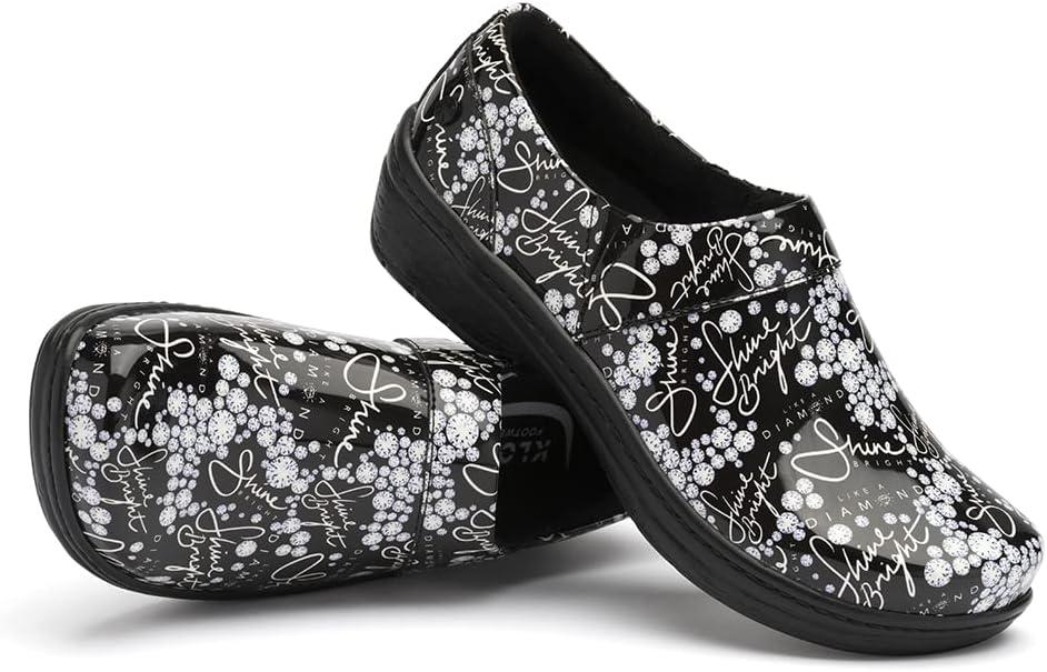 image:imageKlogs Footwear Mission Womens Shoes Premium Healthcare Shoes for Stability amp Comfort SlipResistant LatexFree Lightweight Design All Day Comfort and SupportShine Bright Patent