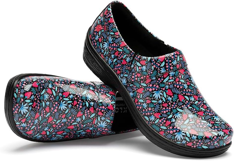 image:imageKlogs Footwear Mission Womens Shoes Premium Healthcare Shoes for Stability amp Comfort SlipResistant LatexFree Lightweight Design All Day Comfort and SupportStrawberry Fields Patent