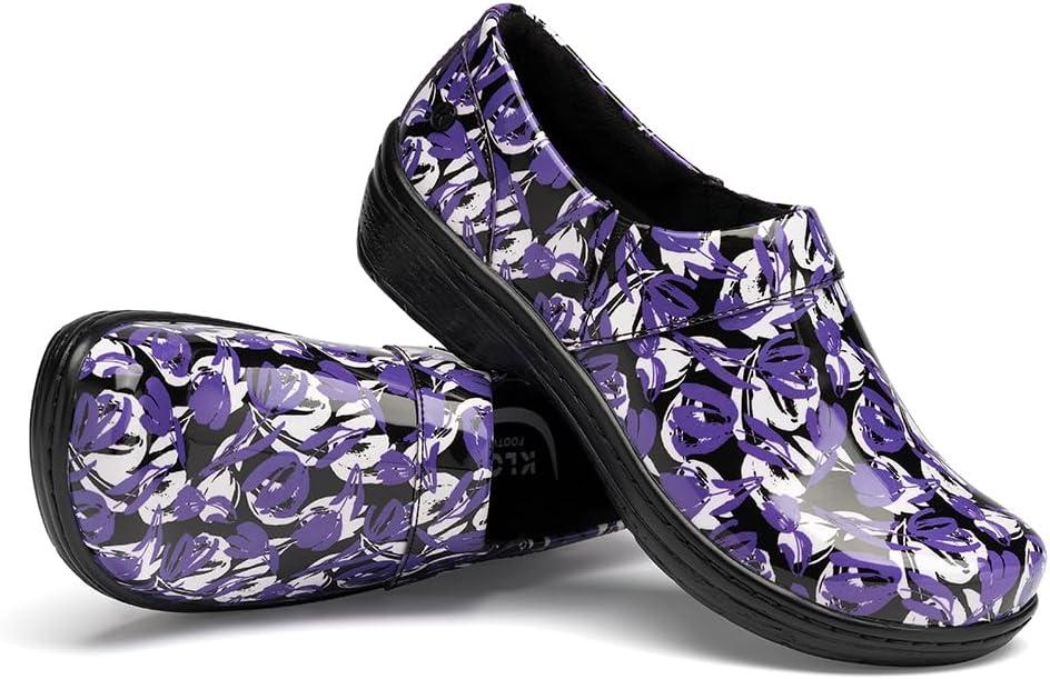image:imageKlogs Footwear Mission Womens Shoes Premium Healthcare Shoes for Stability amp Comfort SlipResistant LatexFree Lightweight Design All Day Comfort and SupportBrush Strokes Patent