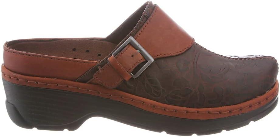 image:imageKLOGS Footwear Womens Austin Leather MuleBrown Flower Tool