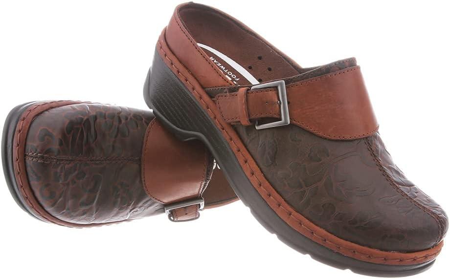 image:imageKLOGS Footwear Womens Austin Leather MuleBrown Flower Tool