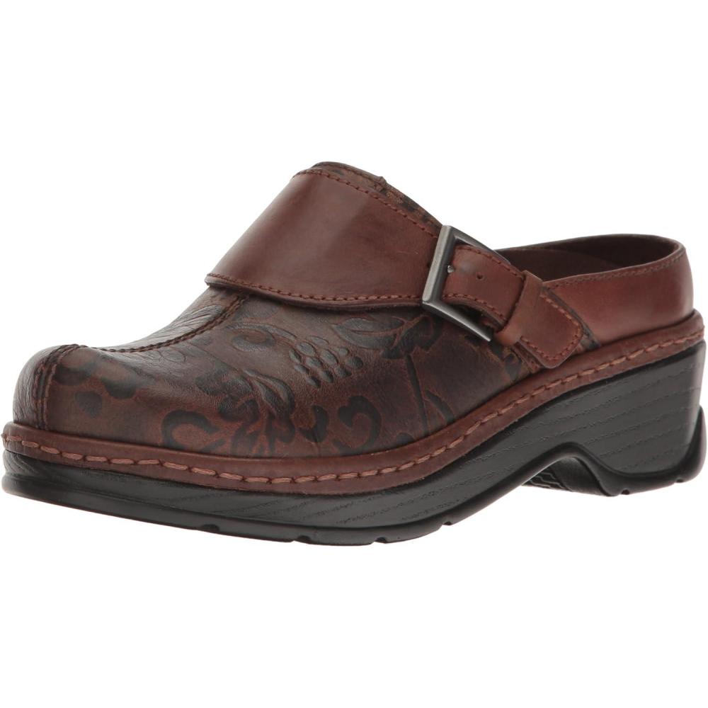 image:imageKLOGS Footwear Womens Austin Leather MuleBrown Flower Tool