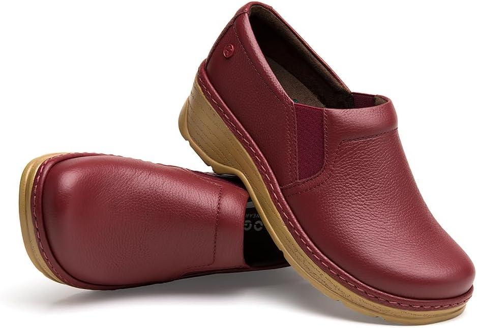image:imageKlogs Footwear Naples Womens Shoes Premium Nursing Shoes for Superior Comfort amp Stability SlipResistant Outsoles Supportive Insoles Lightweight DesignMerlot Pebble
