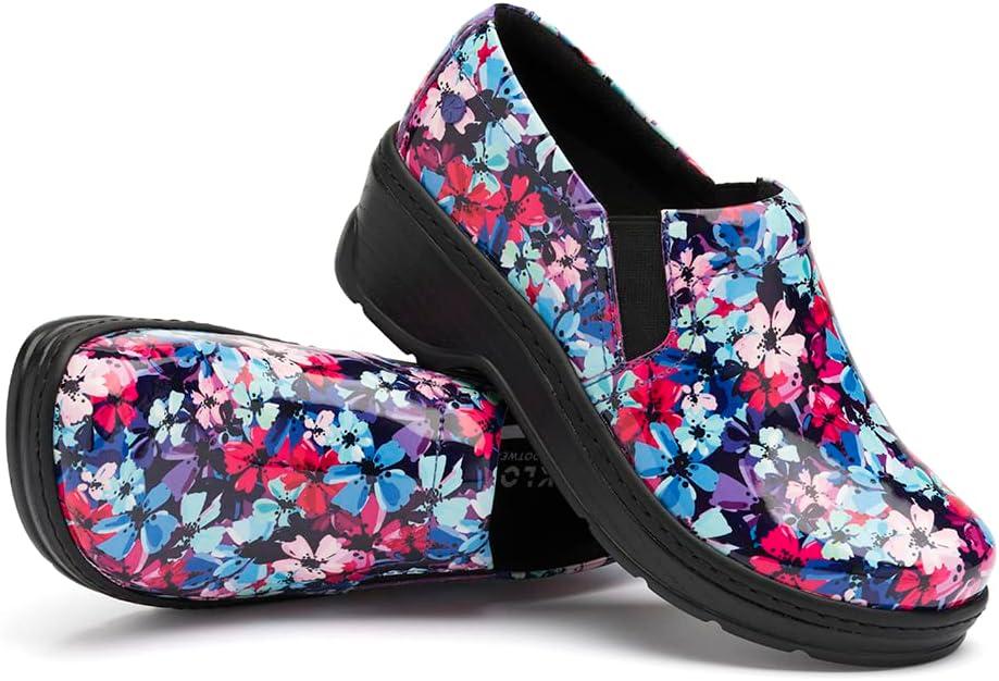 image:imageKlogs Footwear Naples Womens Shoes Premium Nursing Shoes for Superior Comfort amp Stability SlipResistant Outsoles Supportive Insoles Lightweight DesignWildflowers Patent