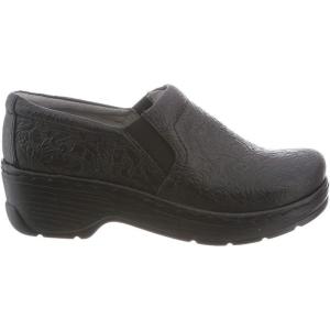Klogs Footwear Naples Women’s Shoes – Premium Nursing Shoes for Superior Comfort & Stability – Slip-Resistant Outsoles, Supportive Insoles, Lightweight Design(Black Tooled)