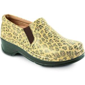 Klogs Footwear Naples Women’s Shoes – Premium Nursing Shoes for Superior Comfort & Stability – Slip-Resistant Outsoles, Supportive Insoles, Lightweight Design(Leopard Patent)